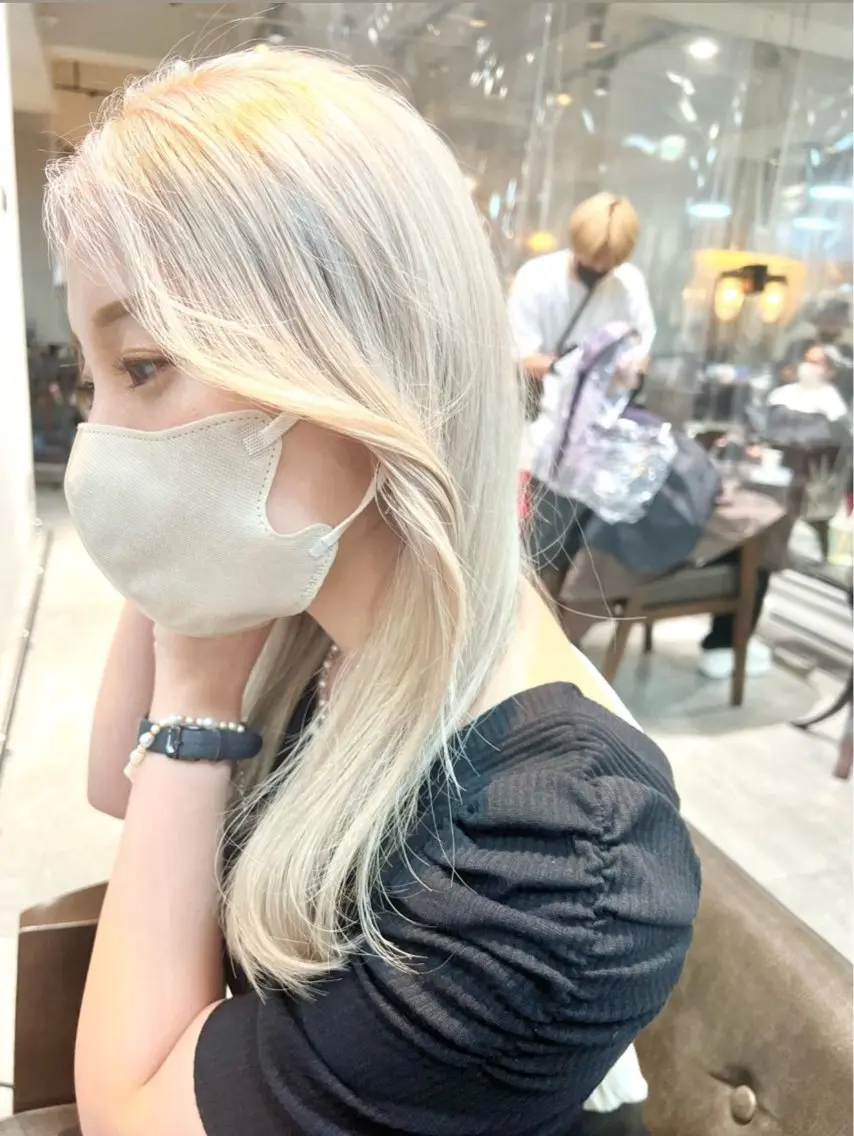 セミロング カラー ヘアカラー トリートメント ヘアセット 🌈インナーカラー ‘ショウマ’🌈のヘアスタイル