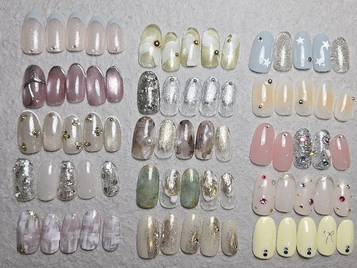 長さだし撮影スカルプネイルモデル6000円の写真