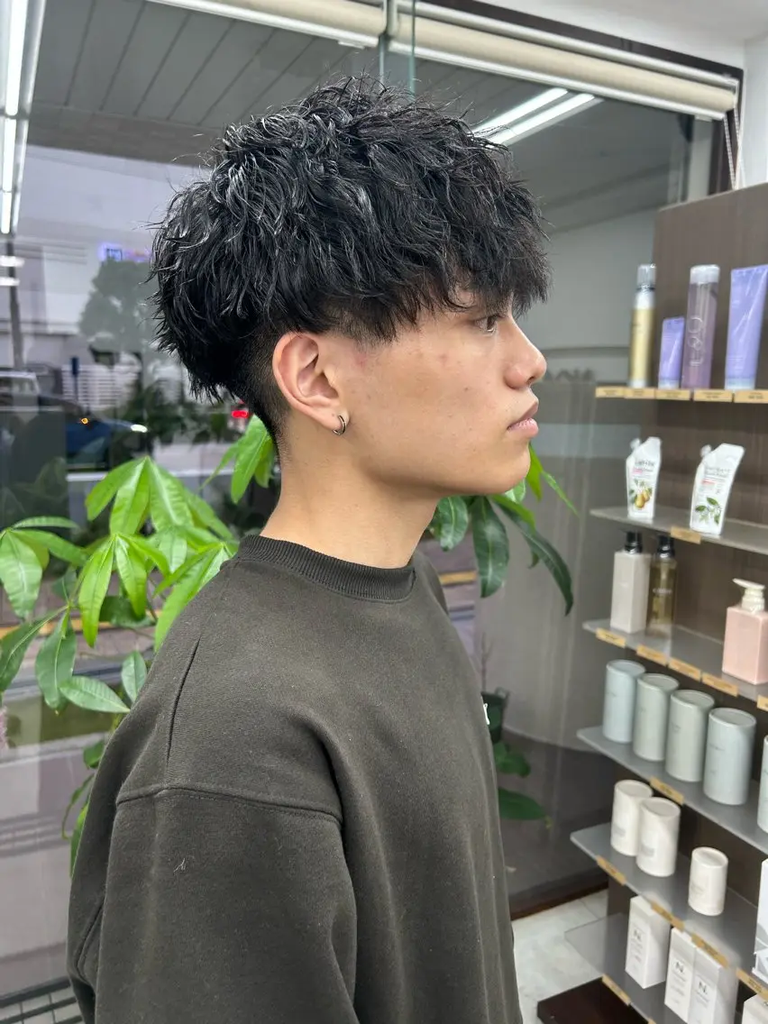 ショート パーマ メンズ カット パーマ メンズパーマの達人 / タカシマダイスケのヘアスタイル