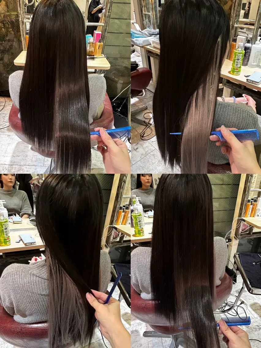 ロング カラー ‼️最新ハネエクステ 原宿のヘアスタイル