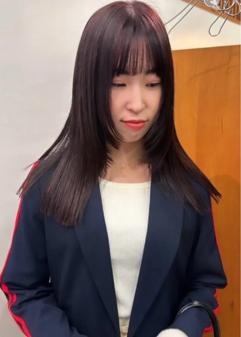 カラー ブラウンカラー ラベンダーカラー ヘアカラー 加藤 優那のヘアスタイル