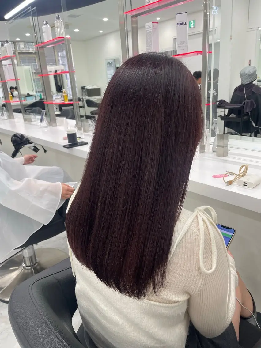 ロング カラー 韓国アイドル🤍ブリ ーチカラー🤍わかなのヘアスタイル