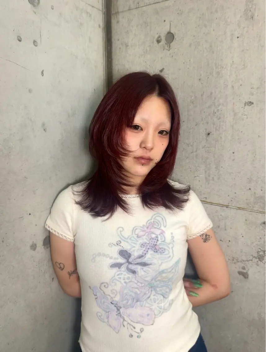 カラー ヘアカラー iwanaga lamのヘアスタイル