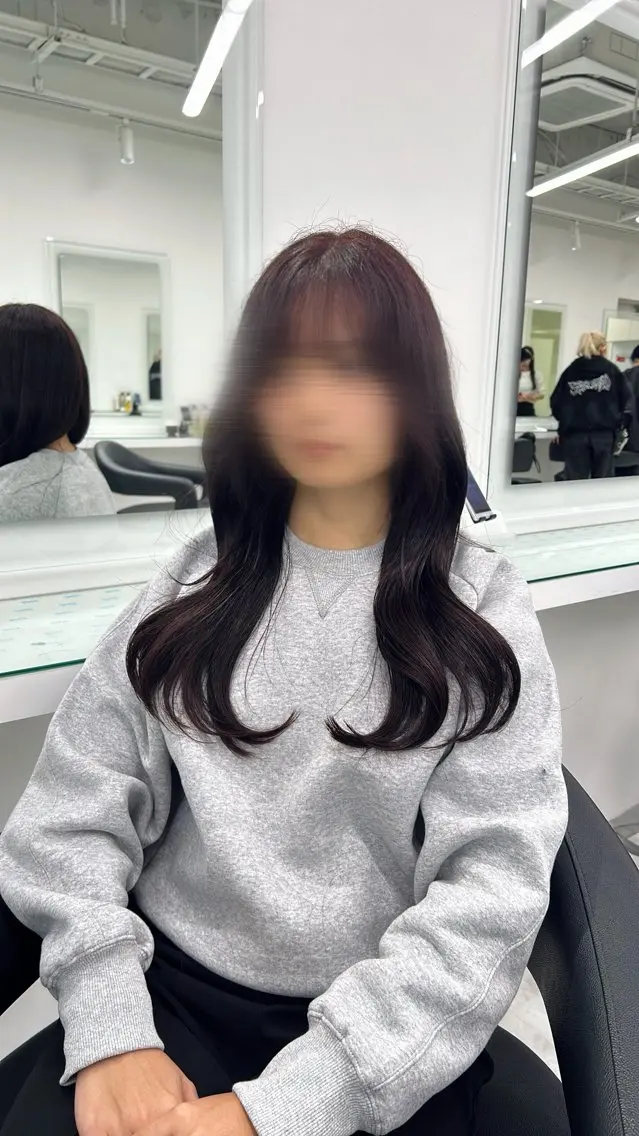 ロング カラー ヘアアレンジ ヘアカラー レイヤー×透明感カラ ー🕊AZUSAのヘアスタイル