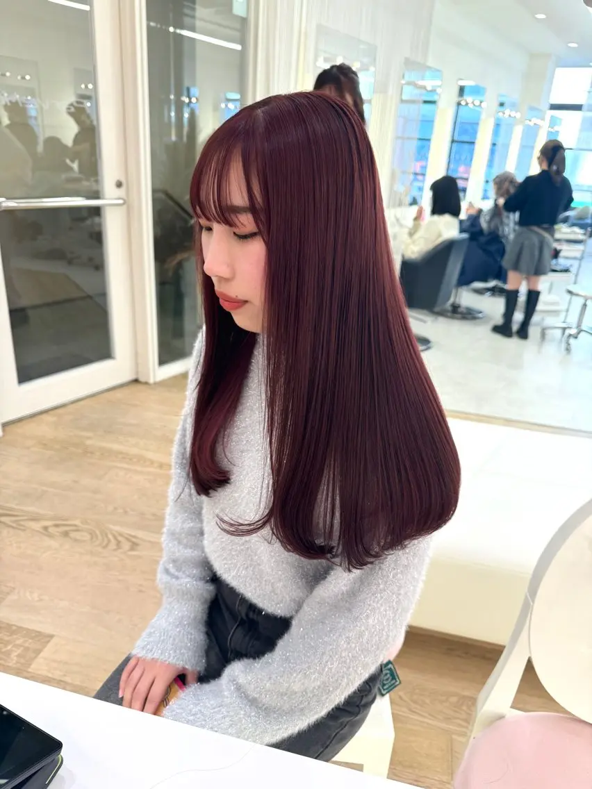 ロング カラー カット ヘアカラー ♡ParveMix NANO♡のヘアスタイル
