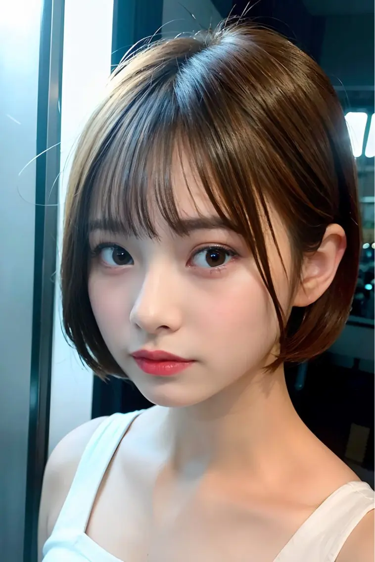 ショート カラー 切りっぱなしボブ ショートボブ ベージュカラー ブリーチ ケアブリーチ カット ヘアカラー トリートメント ショート、ボブの神✨ 峯朋也✂︎✨のヘアスタイル