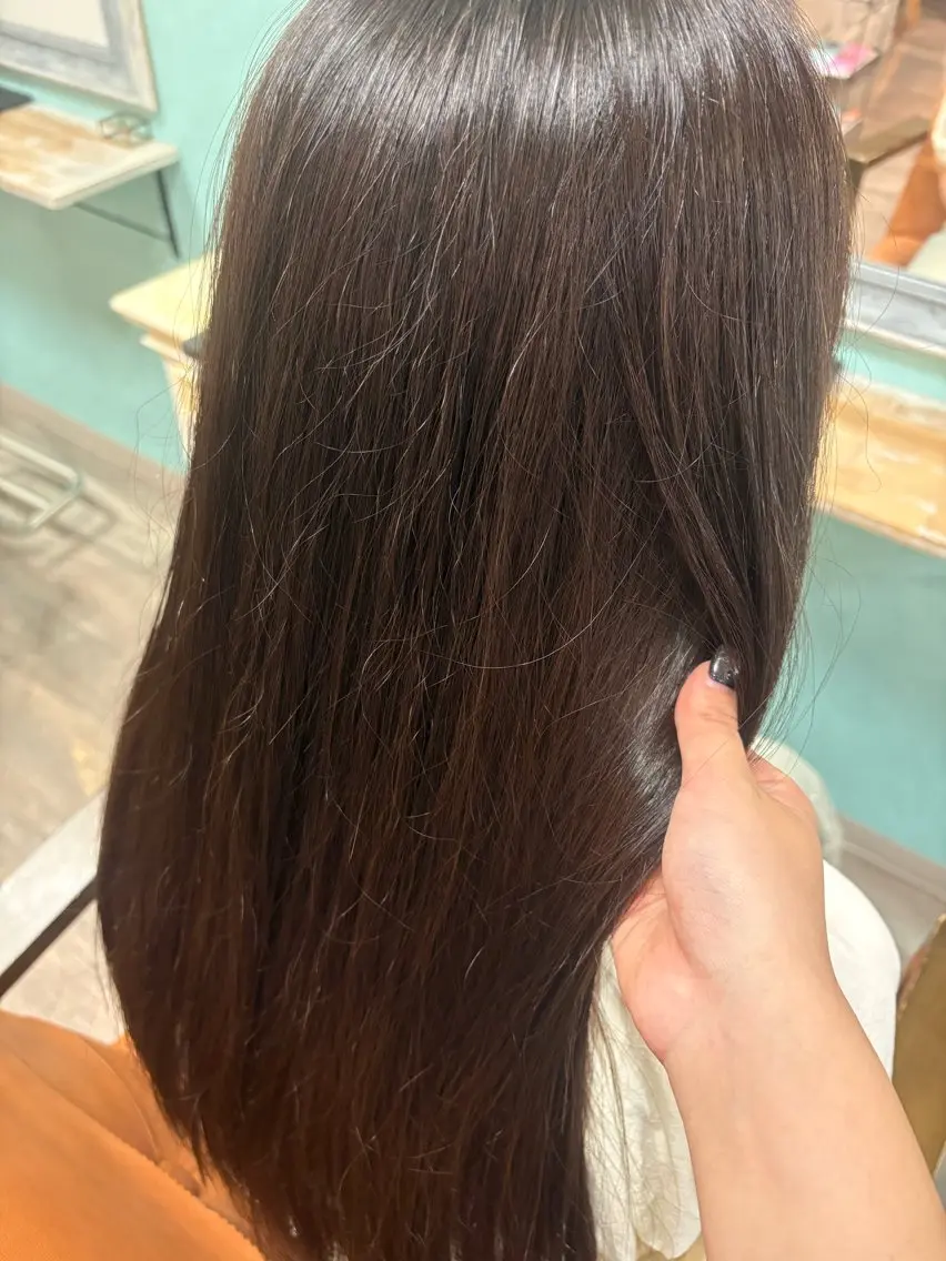 ロング カラー ブラウンカラー ナチュラルブラウン ERII /伏見 カットモデル募集中!のヘアスタイル