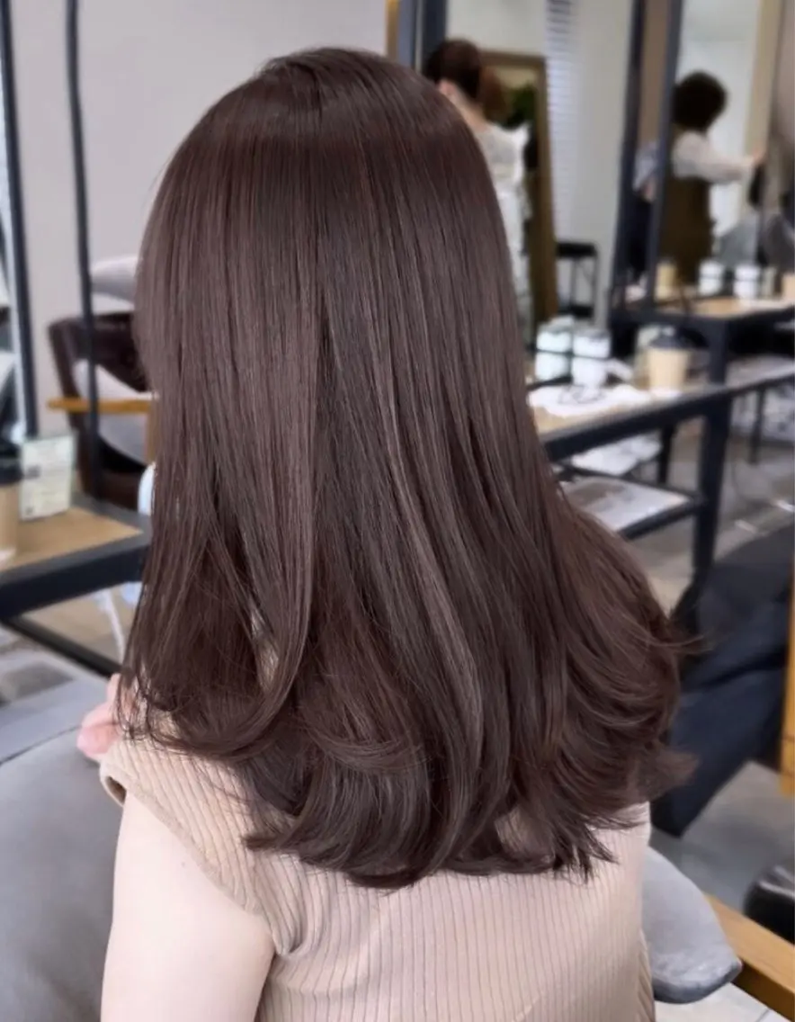 セミロング カラー 透明感カラー ʜ ᴀ ʀ ᴜのヘアスタイル