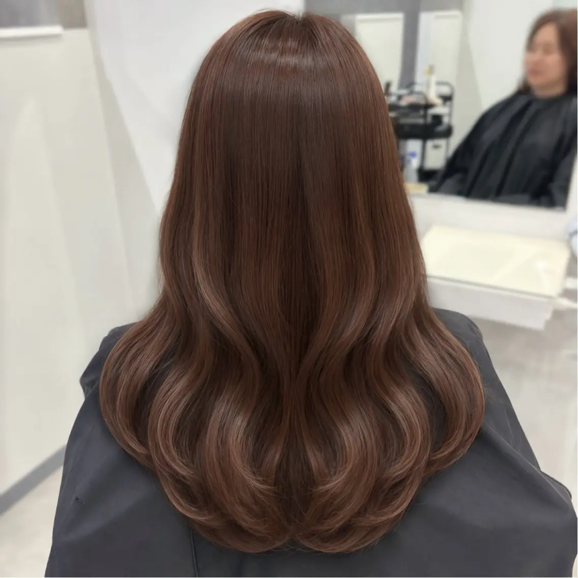 ロング カット ヘアカラー トリートメント 🍒暖色カラー/ 透明感/hina🍒のヘアスタイル