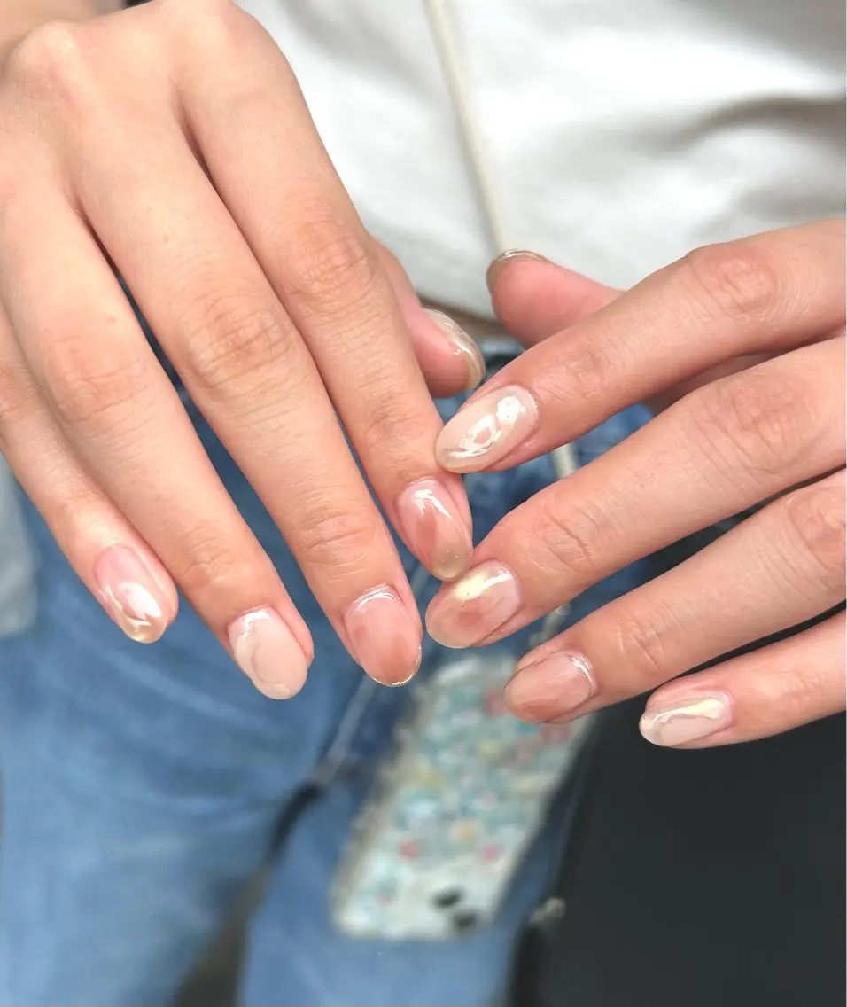 ネイル 氷ネイル・うるうるネイル nailworks mのネイルデザイン