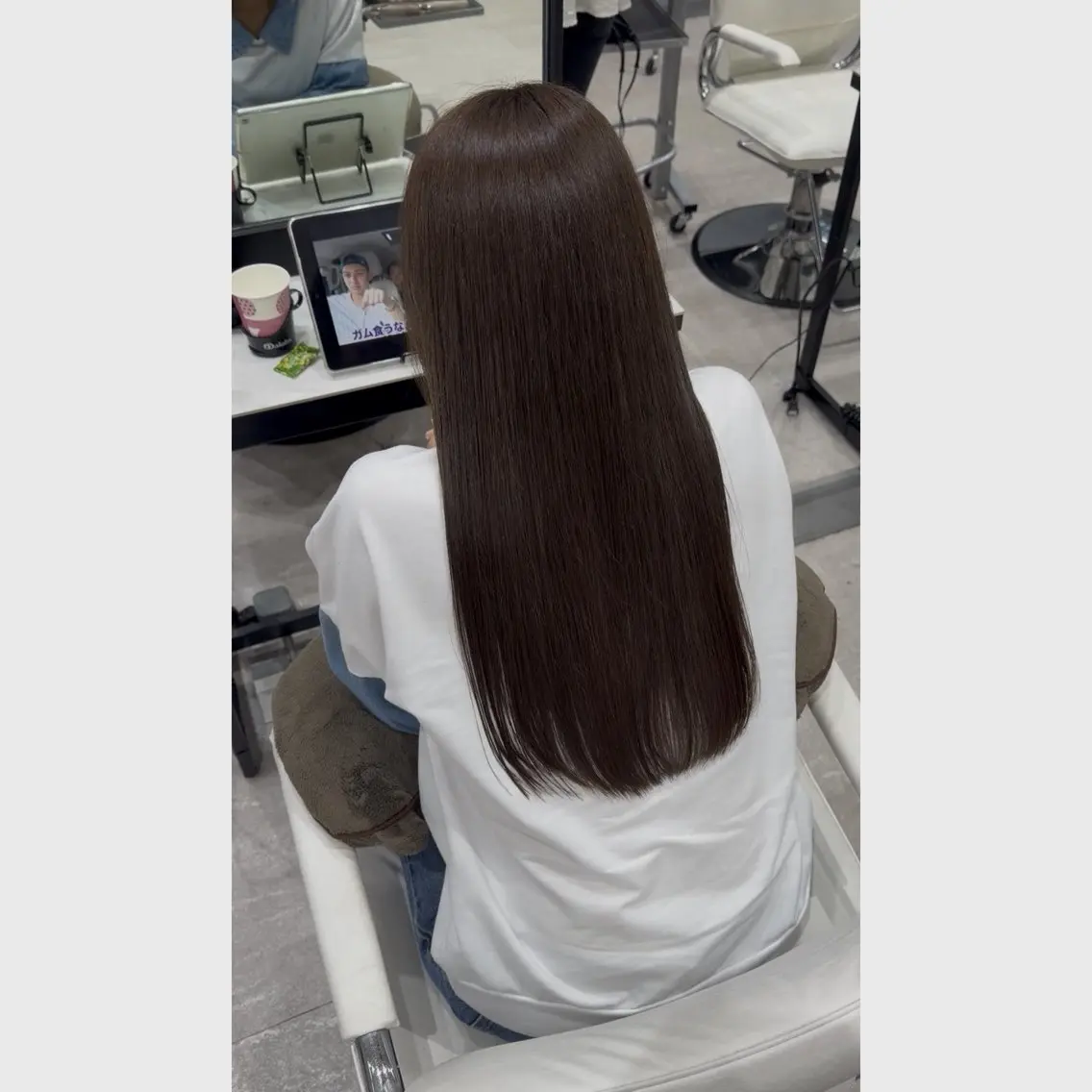 ロング カット ヘアカラー 暗髪・艶髪カラー/ 本厚木/yuukaのヘアスタイル