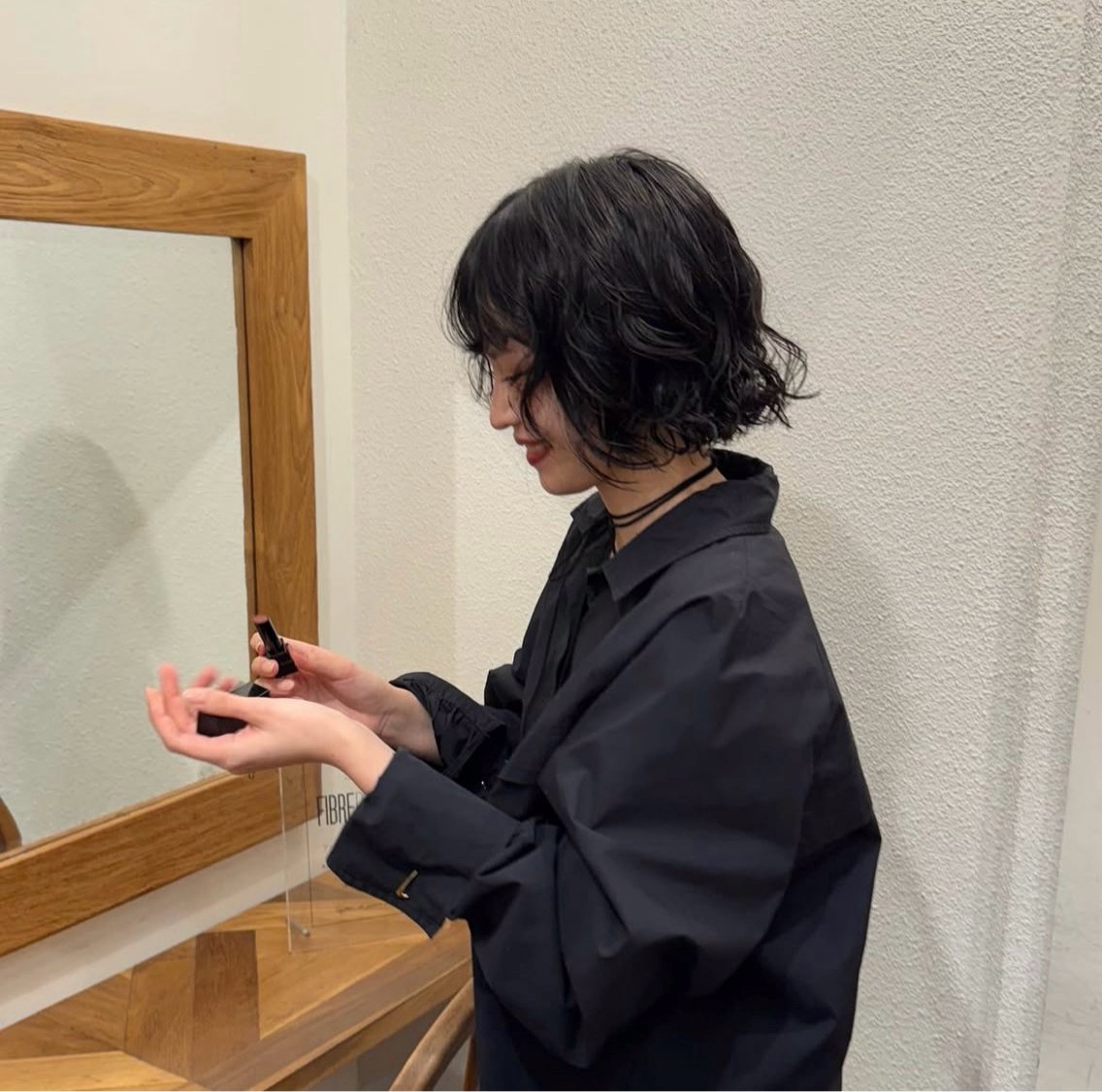 ショート パーマ,透明感カラー /emiのヘアスタイル