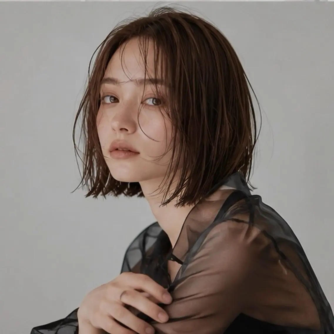 セミロング カット特化/ 荒井史行/新宿三丁目のヘアスタイル