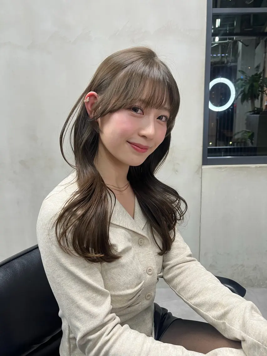 セミロング セミロングレイヤー 顔周りカット レイヤーカット 小顔カット レイヤー特化/ shogoのヘアスタイル