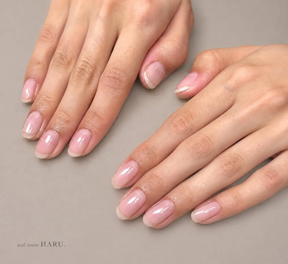 ネイル クリアネイル nailroom HARU.のネイルデザイン