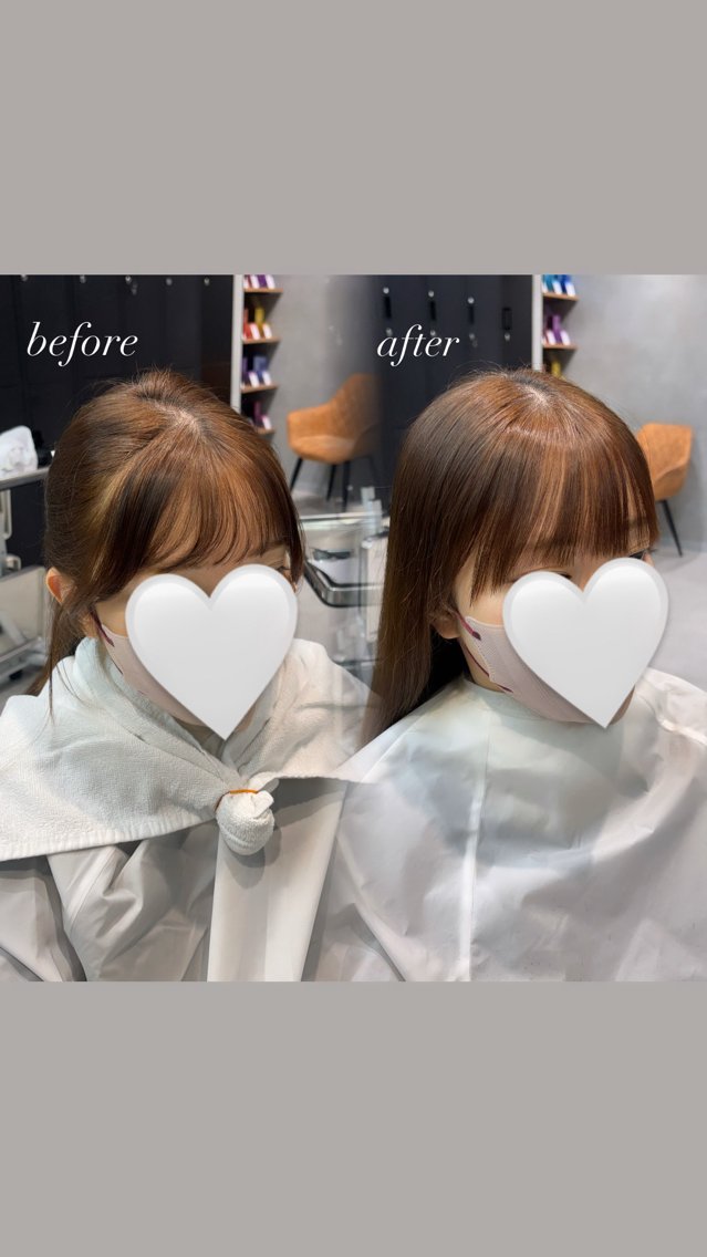 パーマ 縮毛矯正 縮毛矯正 girly上品ヘア 🎀/ベージュikuのヘアスタイル