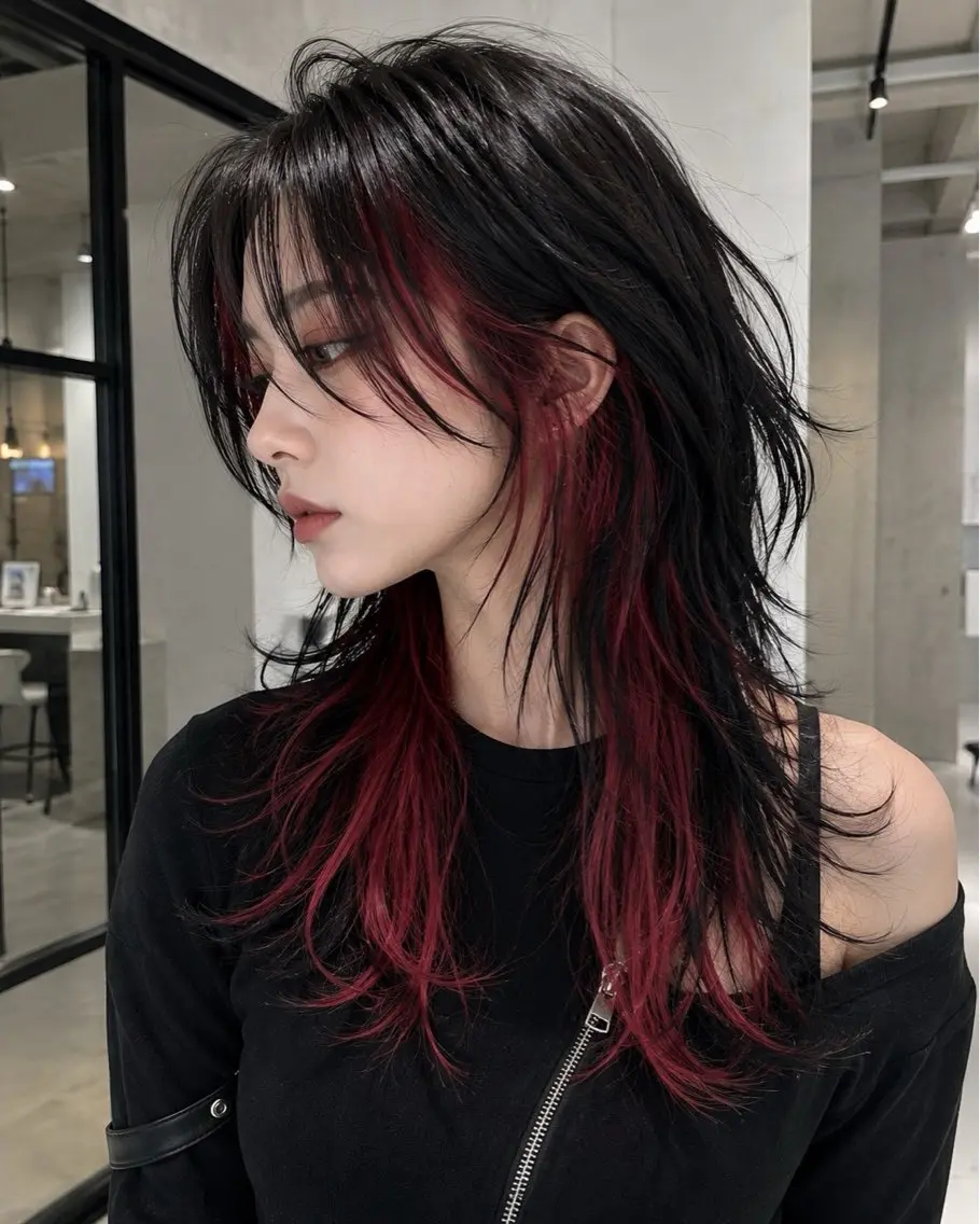 ロング カラー ヘアカラー 韓国×艶ハイトーンが かわいい✨️リオ🍒のヘアスタイル