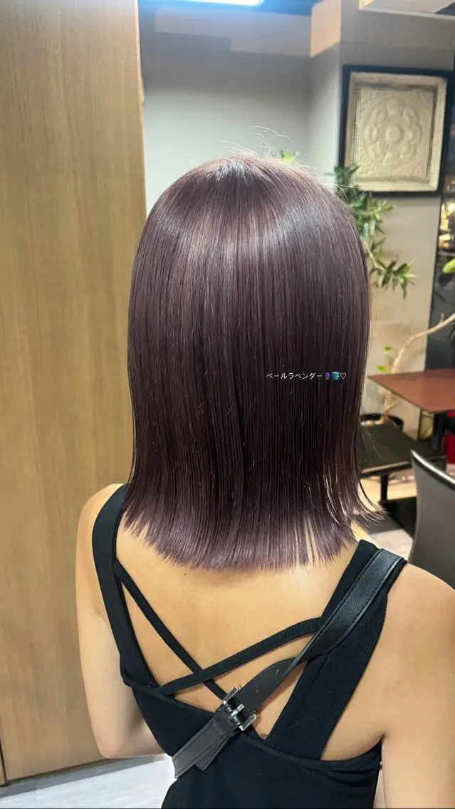 ミディアム alu yuinaのヘアスタイル