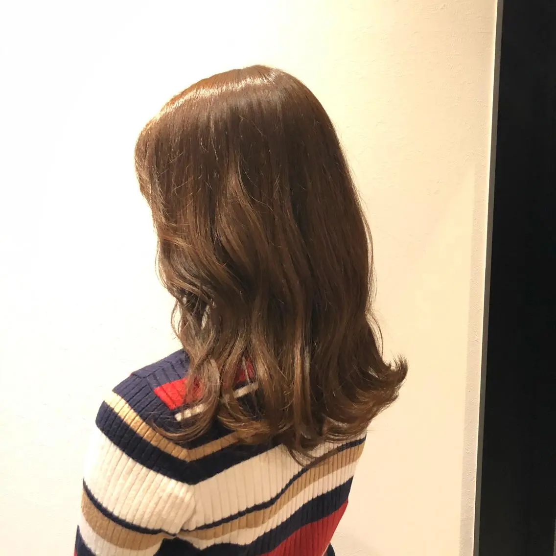 セミロング カラー ヘアアレンジ ブラウンカラー モカブラウン 杉田 竜希のヘアスタイル
