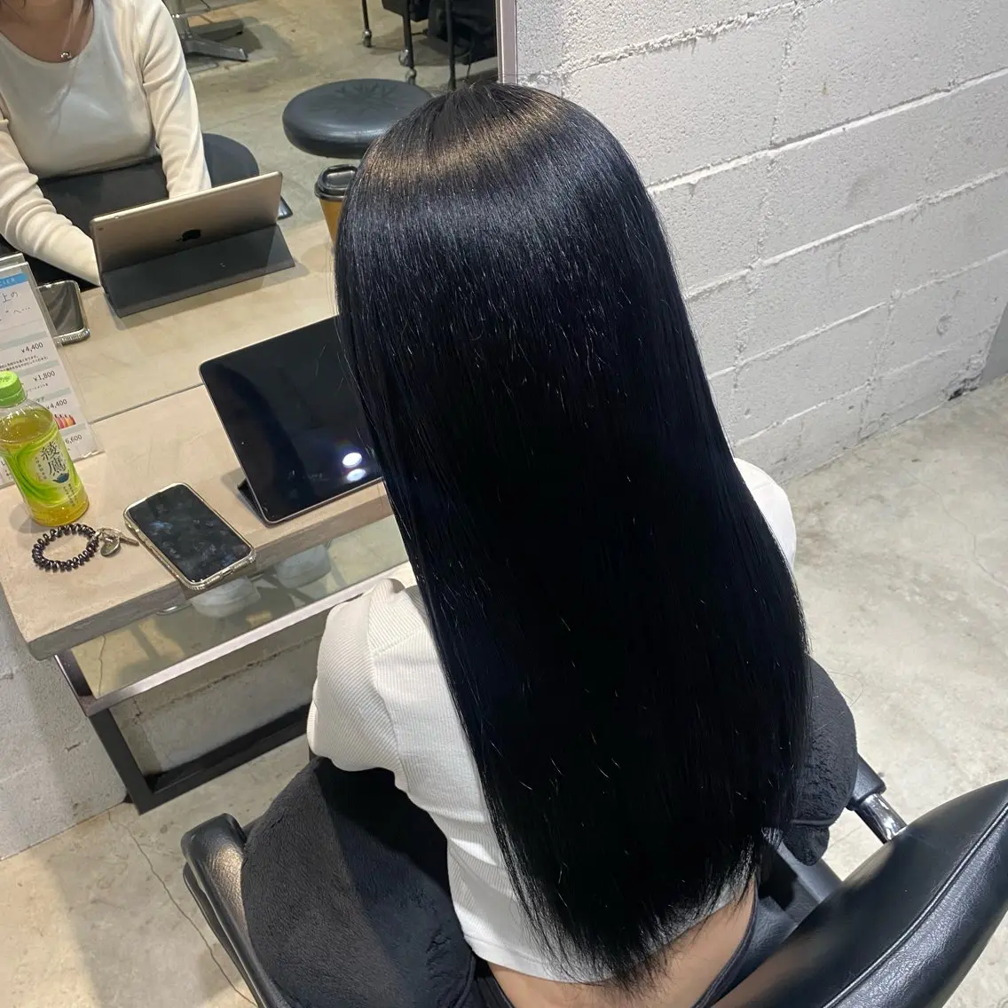 ロング カラー 黒髪 ブルーカラー ブルーブラック こうすけ/ ブリーチモデル募集中のヘアスタイル
