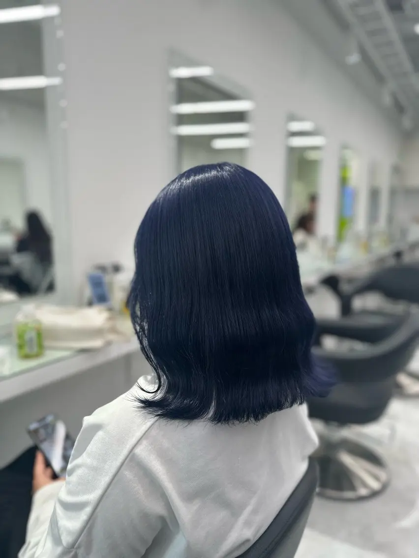 セミロング カラー ヘアカラー トリートメント ヘッドスパ ヘアセット ❄最強かわいいカラー ❄️MINA❄️のヘアスタイル