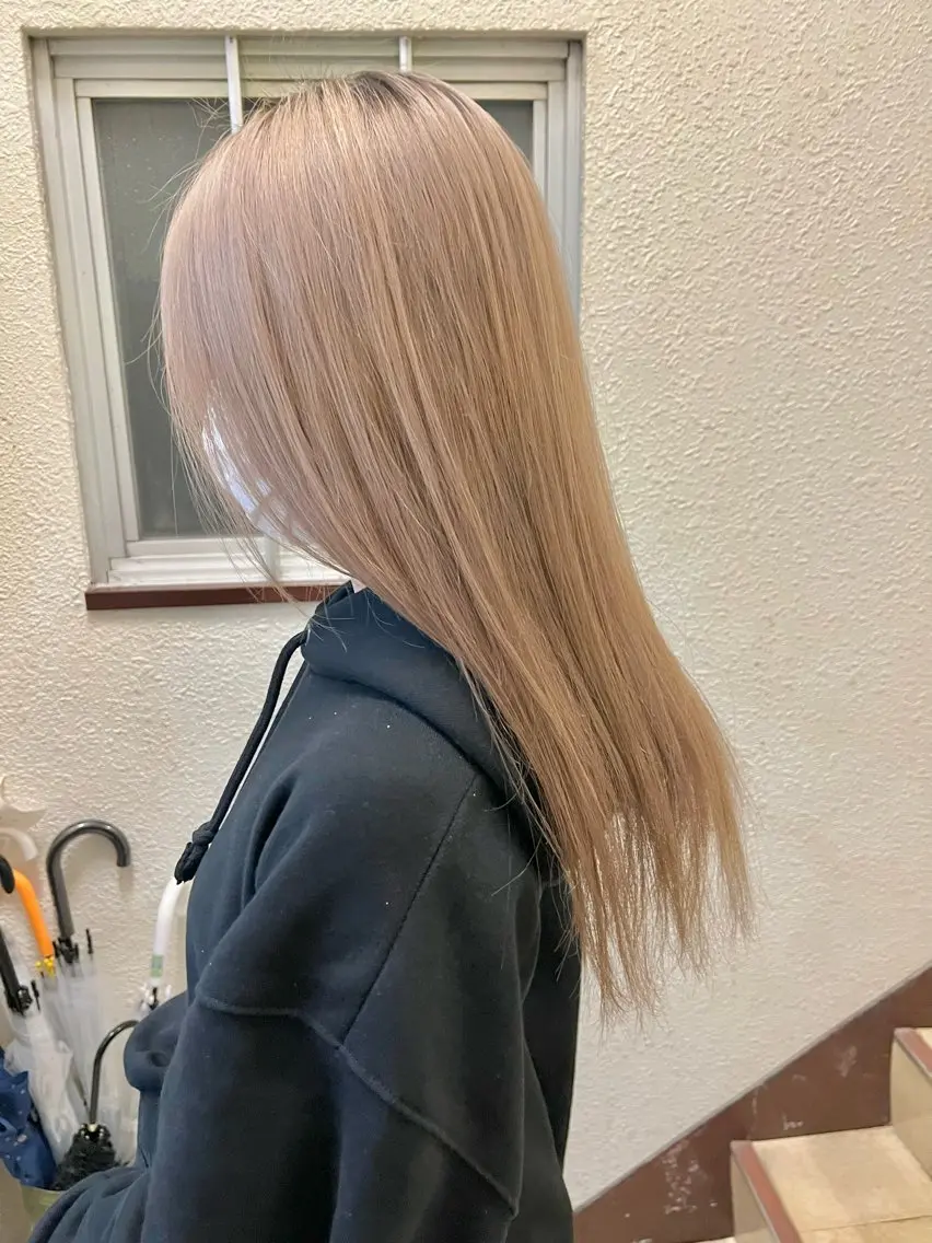 【ダブルカラー】ケアブリーチ込みダブルカラー×2stepトリートメントの写真