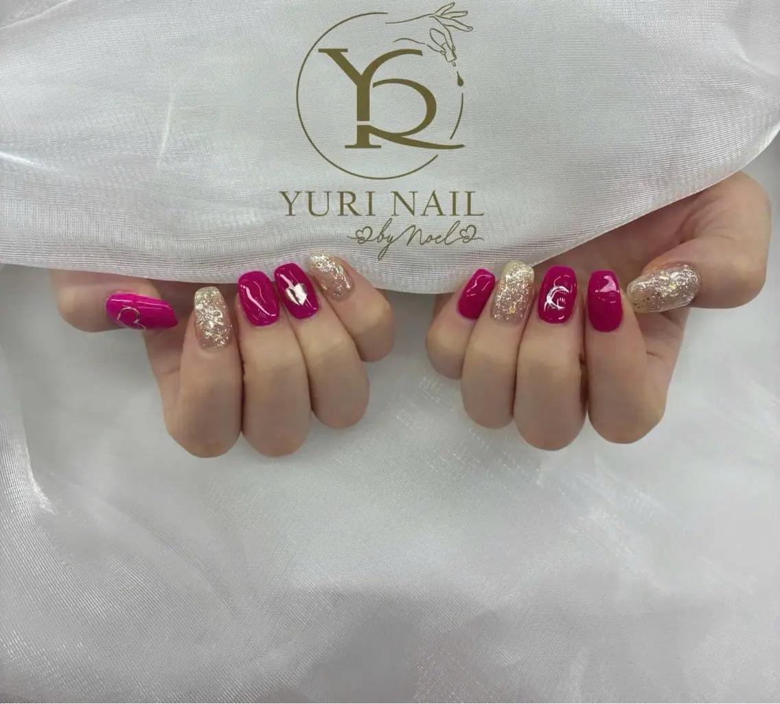 ネイル チークネイル フットネイル フレンチネイル グラデーション キラキラネイル ハンドネイル フットネイル YURI Nail Funabashiのネイルデザイン