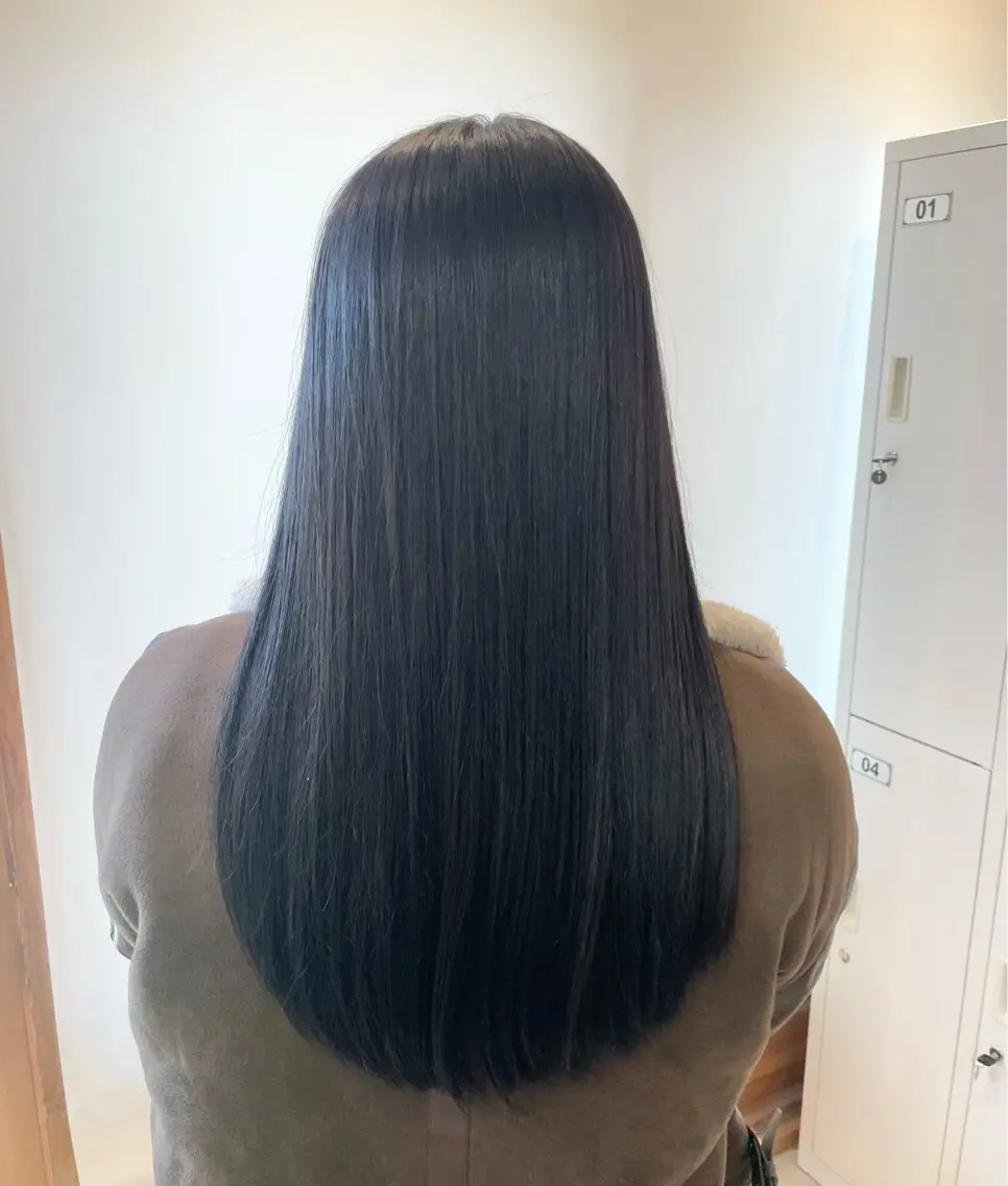 ロング 縮毛矯正 縮毛矯正 みやした もあのヘアスタイル