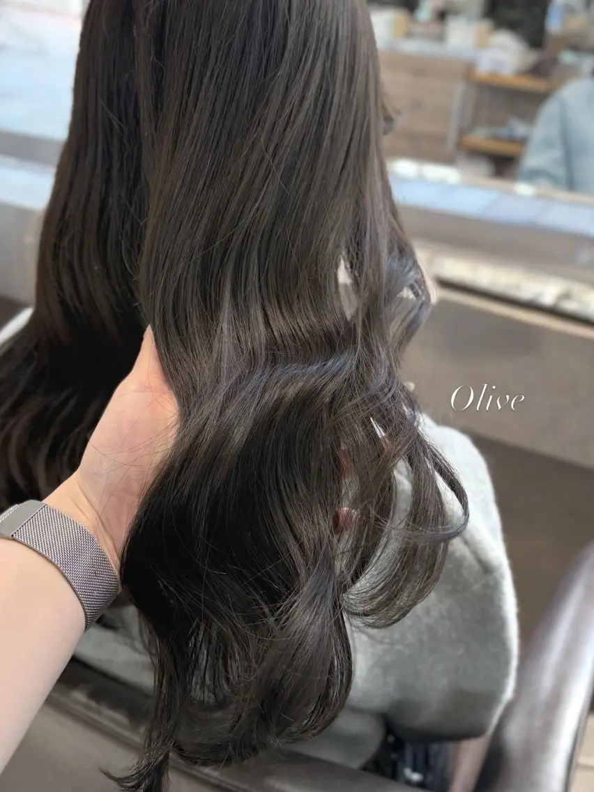 ロング カット ヘアカラー 透明感カラー♡ Mahoのヘアスタイル