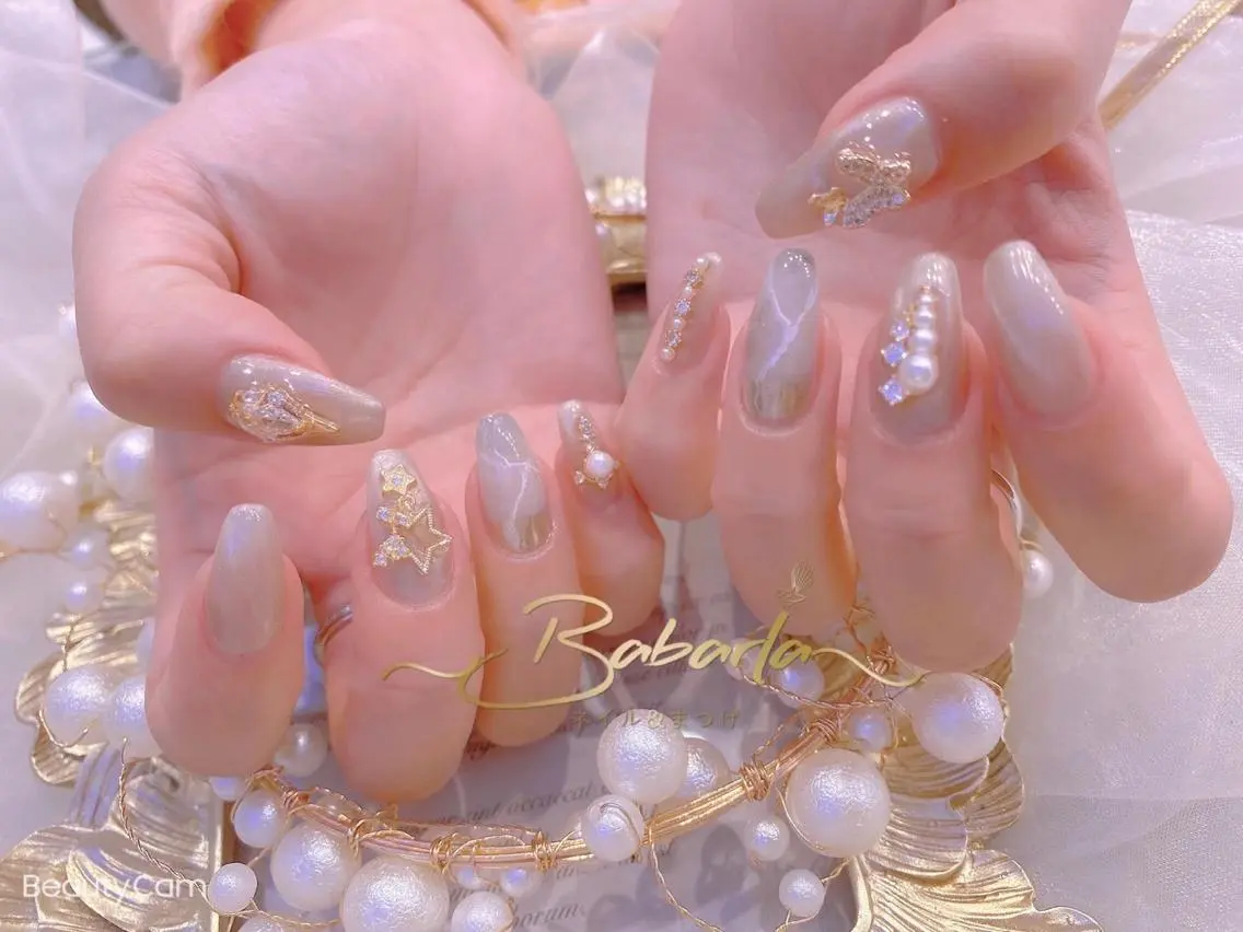 ネイル 大理石ネイル(マーブル) ストーンネイル Babarla Nailのネイルデザイン