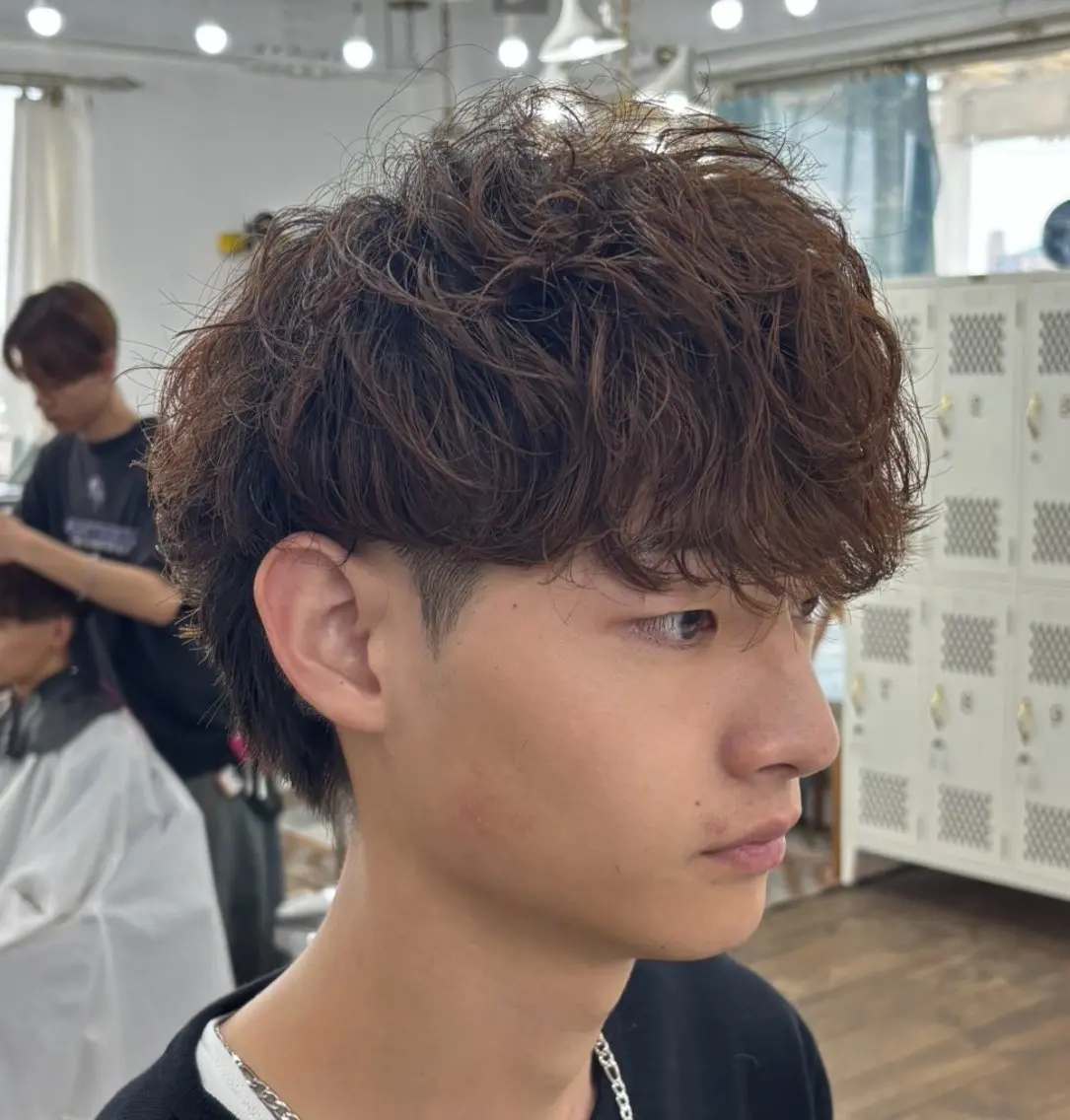 パーマ メンズ カット パーマ メンズ特化サロン Ryomaのヘアスタイル