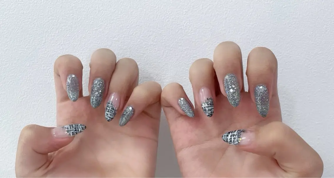 ネイル ツイードネイル nail Kotoのネイルデザイン
