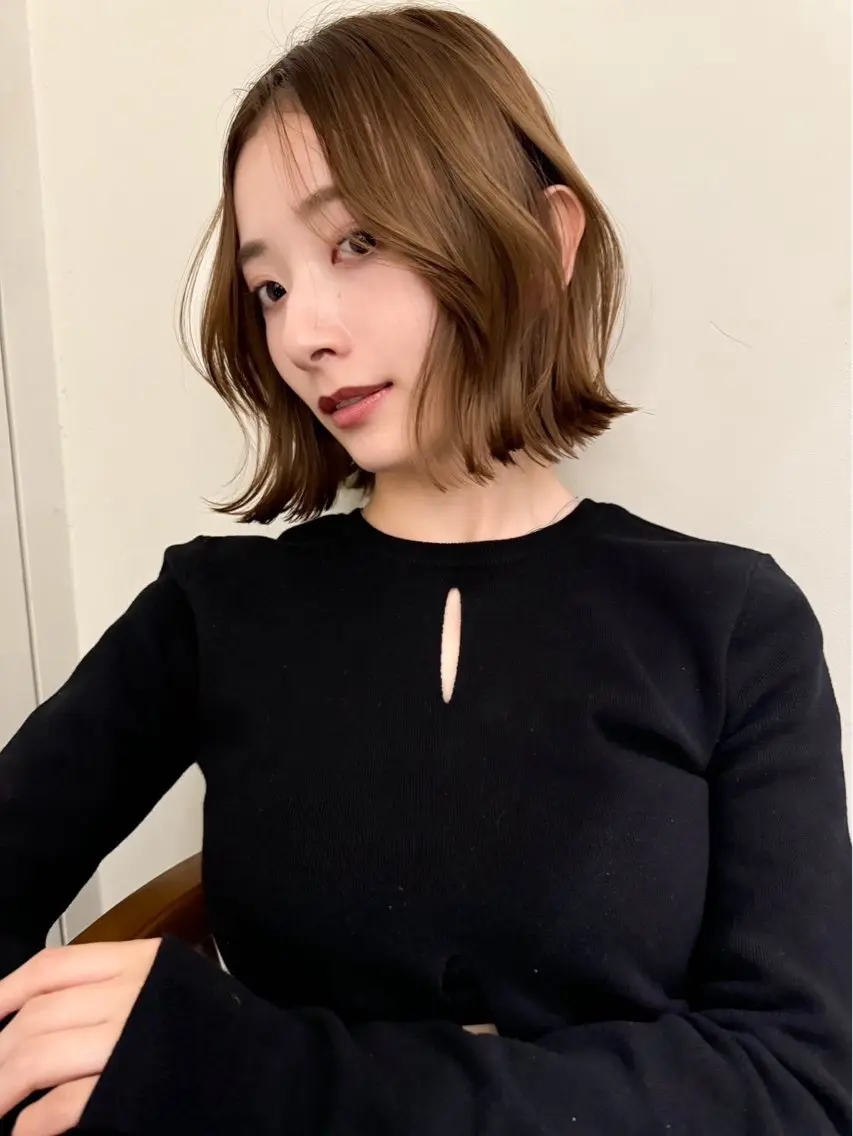 ショート カラー カット ヘアカラー トリートメント 🦋韓国風レイヤー/ 艶髪矯正🦋凛太郎のヘアスタイル