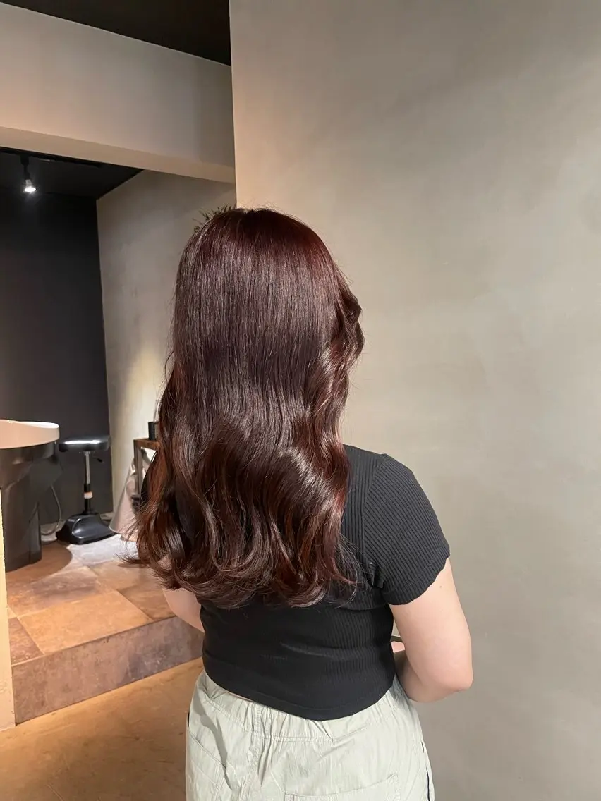 ロング カラー ヘアカラー トリートメント 透明感・美髪 monsoワニベユナのヘアスタイル