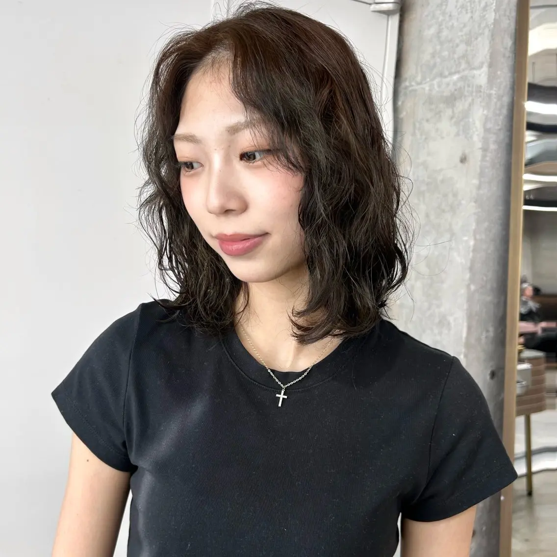 ミディアム パーマ ミディアムパーマ カット パーマ 伊藤ほのか/パーマ /酸性ストレートのヘアスタイル