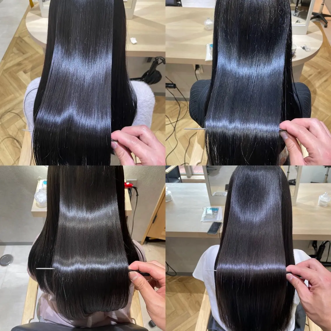 ロング フェイスレイヤー/ 小顔/髪質改善　関のヘアスタイル