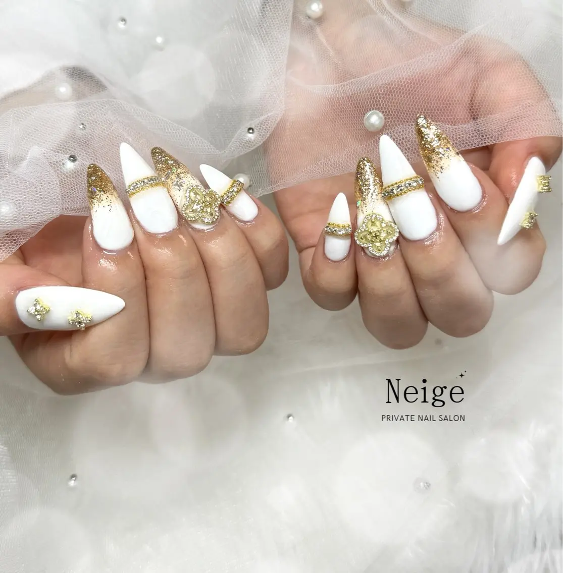 ネイル ハンドネイル Neige‪𓂃ai ＊梅津 / 松尾のネイルデザイン
