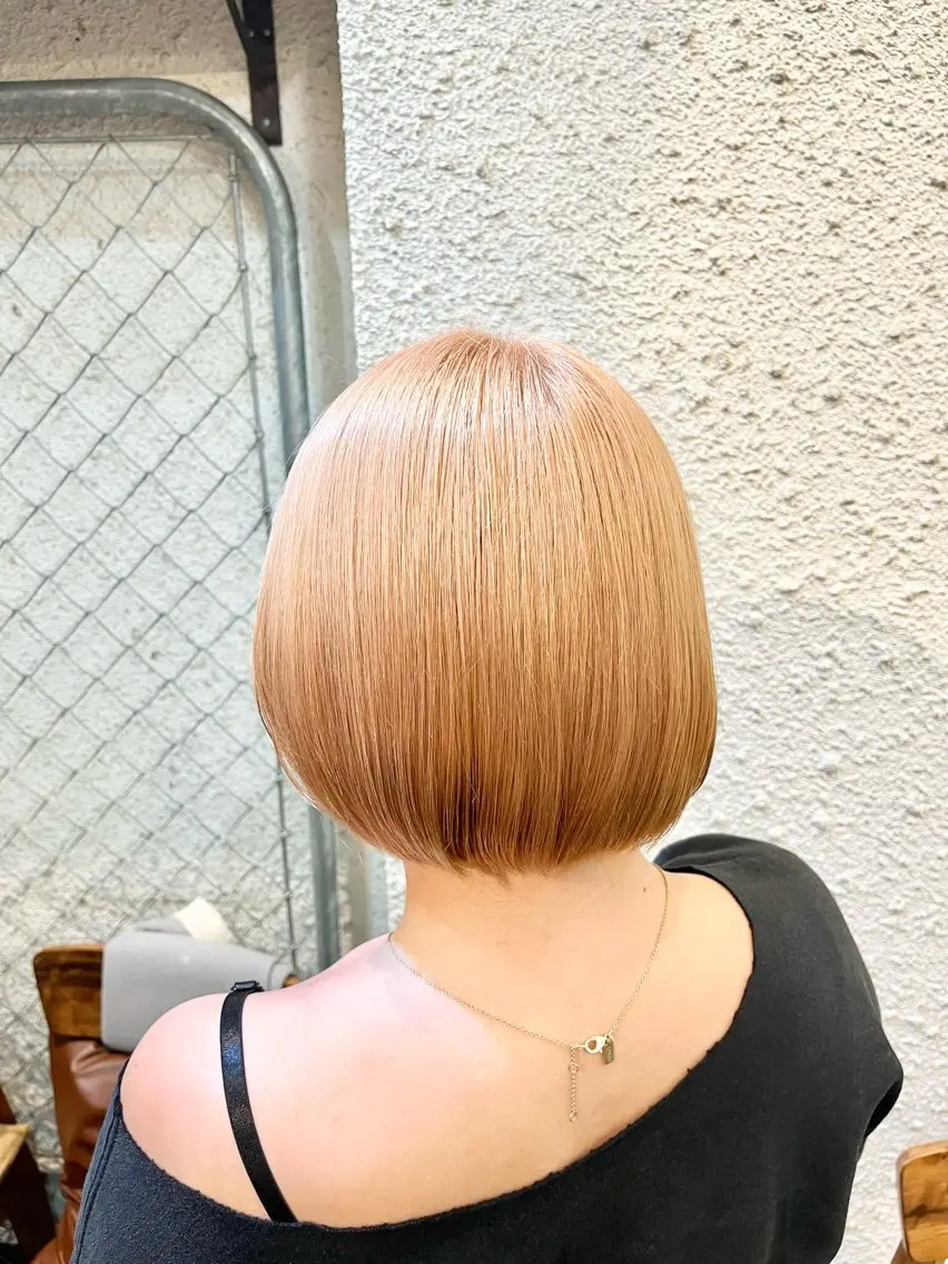 セミロング カラー ヘアアレンジ ヘアカラー トリートメント ボブ×艶カラー 特化・リクト💥のヘアスタイル