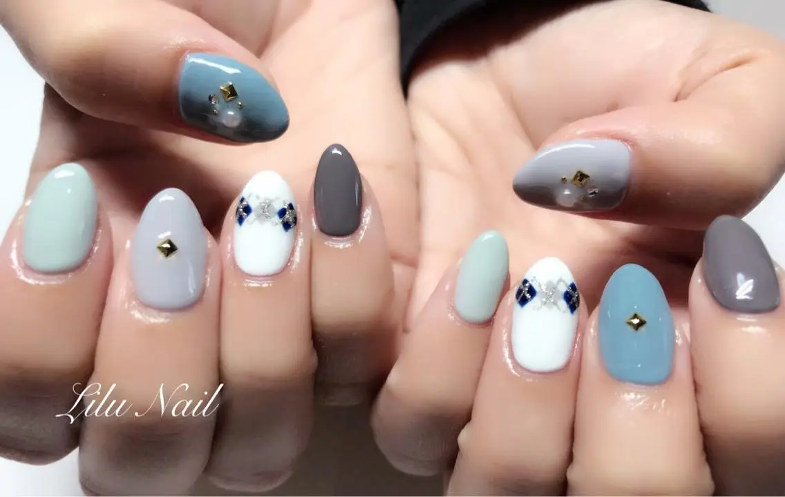 ネイル モチの良さ◉ フィルインネイル♡のネイルデザイン