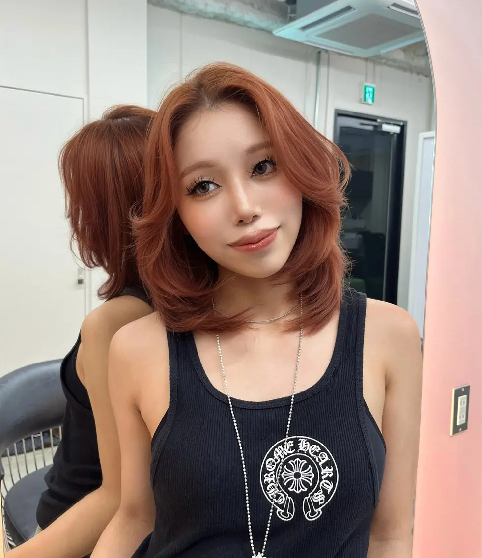 ミディアム カラー カット ヘアカラー トリートメント 浅草/撮影モデル募集 /久保 歩夢のヘアスタイル