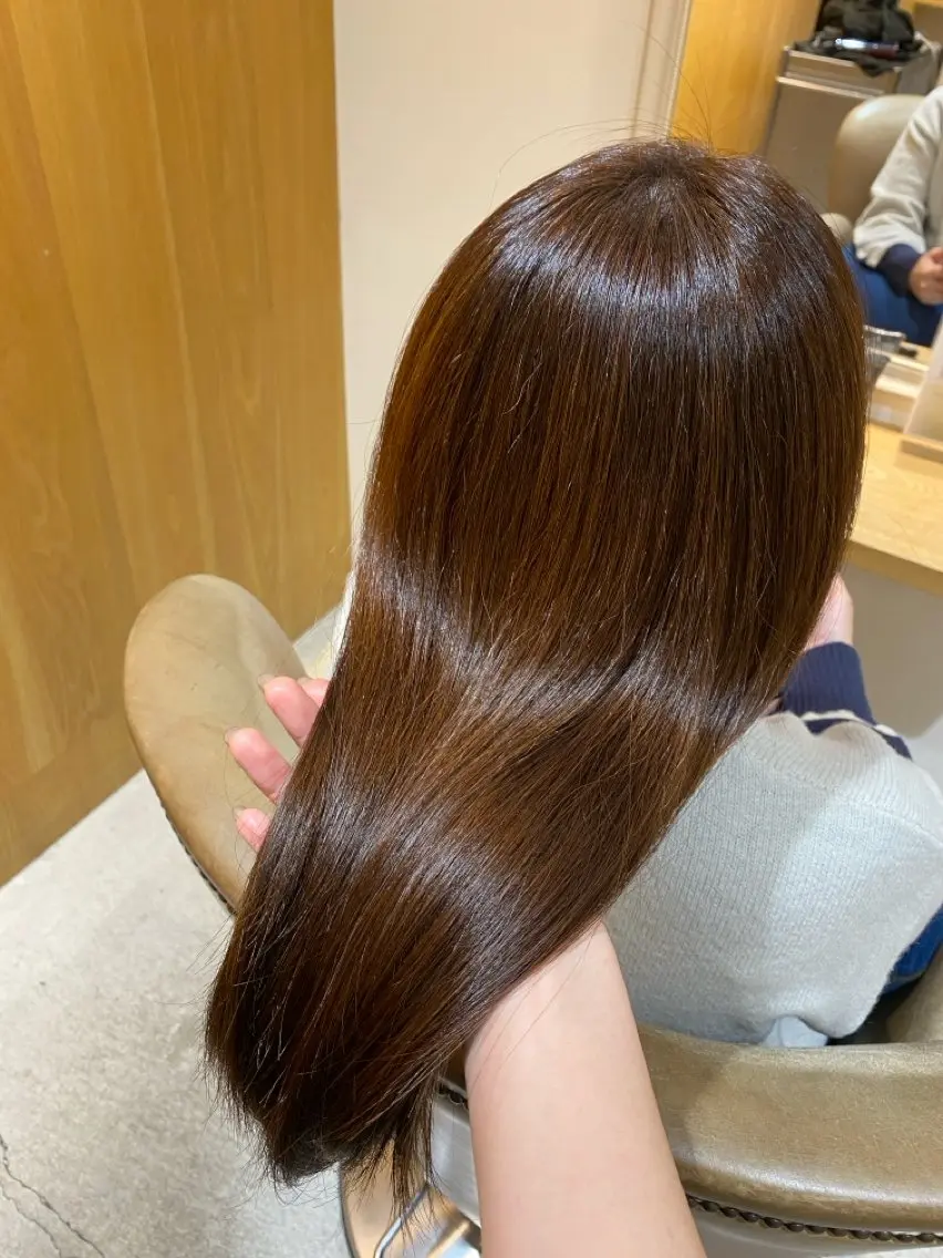 カラー ブラウンカラー ヘアカラー トリートメント 🌼ホシカワ ナナカ🌼のヘアスタイル