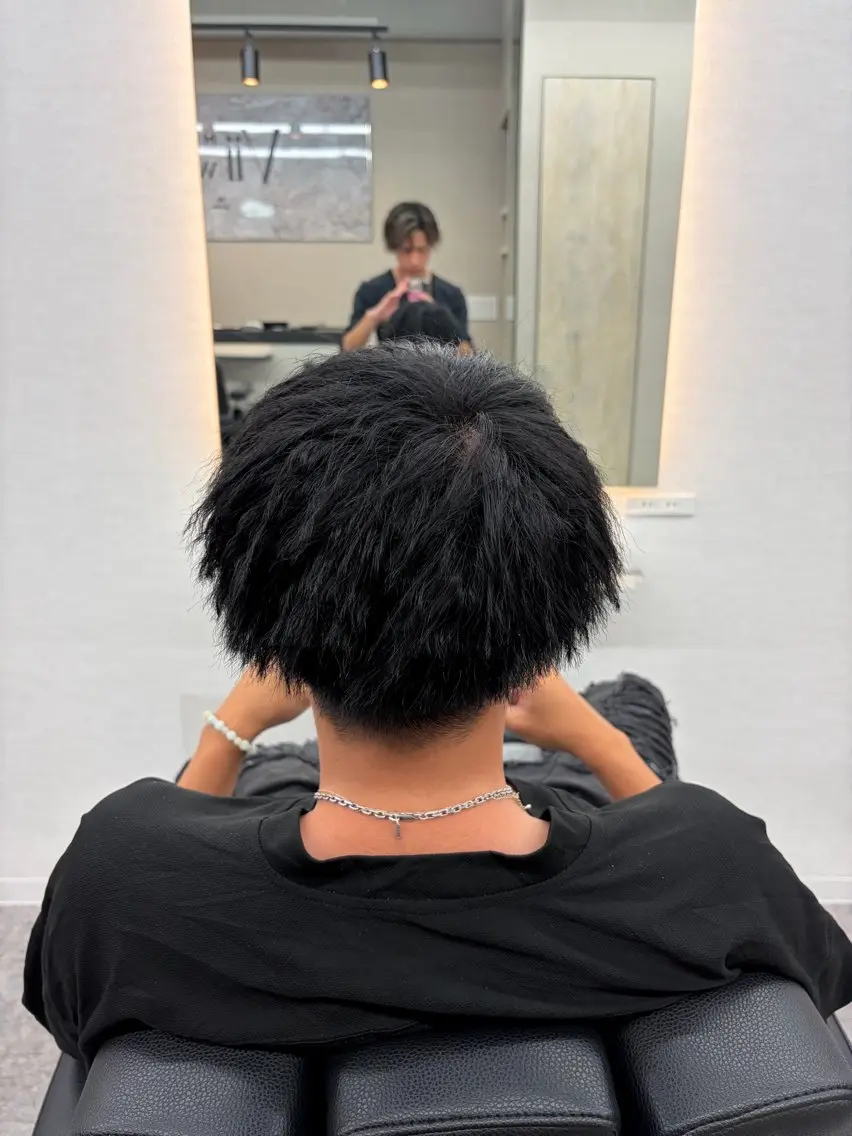 メンズ メンズパーマ ヘアカラー ワンカラー💥池田 将💥のヘアスタイル