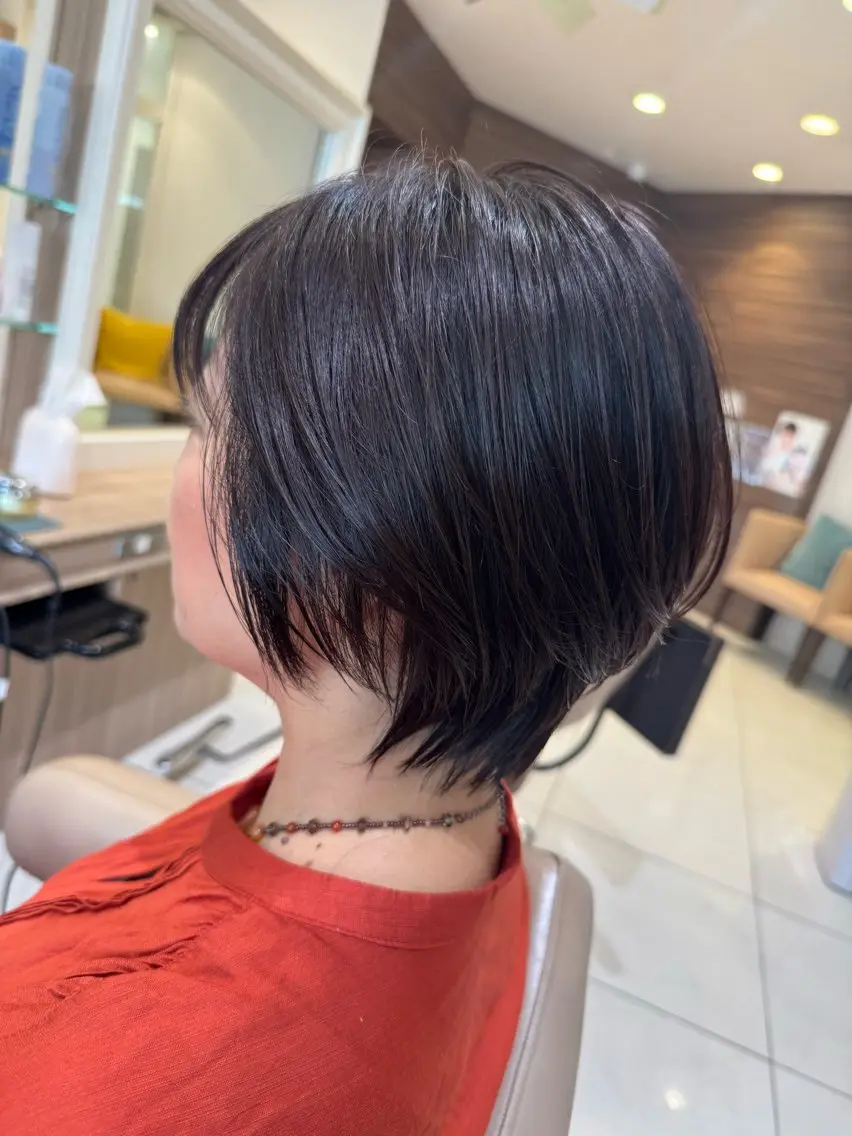 ショート カラー ショートボブ ボブ 似合わせカット ショートヘア カット ヘアカラー トリートメント ママ美容師⭐️ シモダイラ ヒデミのヘアスタイル