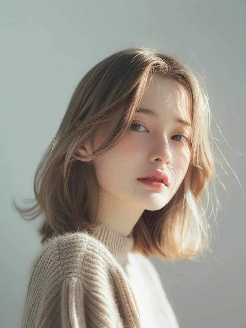 ミディアム カラー カット ヘアカラー edA. 鎌倉のヘアスタイル