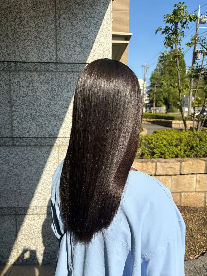 ロング 縮毛矯正 🌿ボブ/美髪矯正/ 透明感カラー/ルキのヘアスタイル
