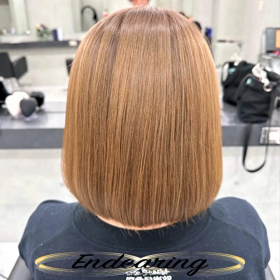 カラー ベージュカラー ブリーチ 透明感カラー ボブ ヘアカラー Endearing 銀座/YOKOのヘアスタイル