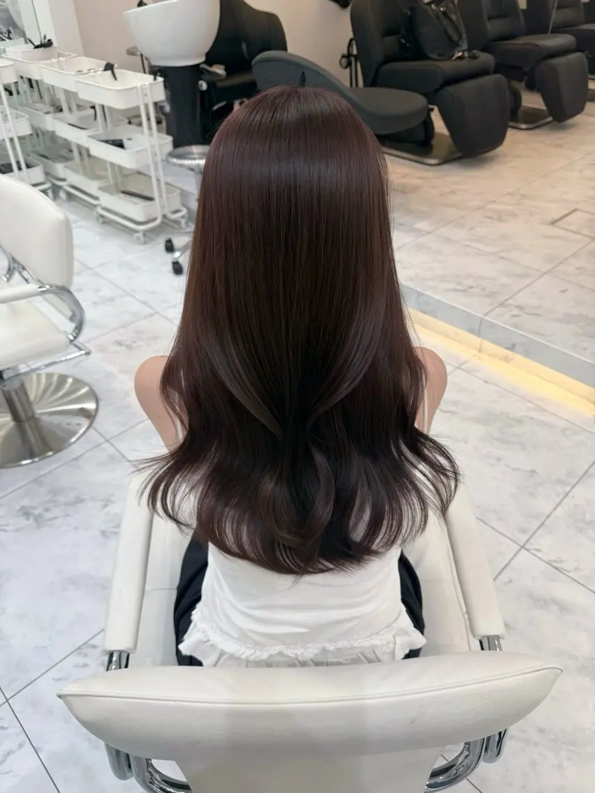 ロング カット ヘアカラー ️いさき/透明感 /レイヤーカットのヘアスタイル
