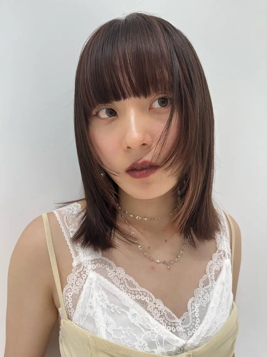 カラー インナーカラー ワイドバング カットモデル募集中 MIYUUのヘアスタイル