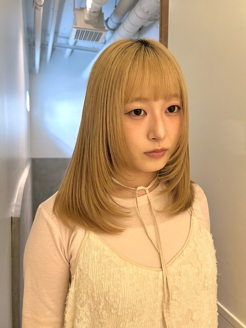 ミディアム カット 鈴木 三保のヘアスタイル