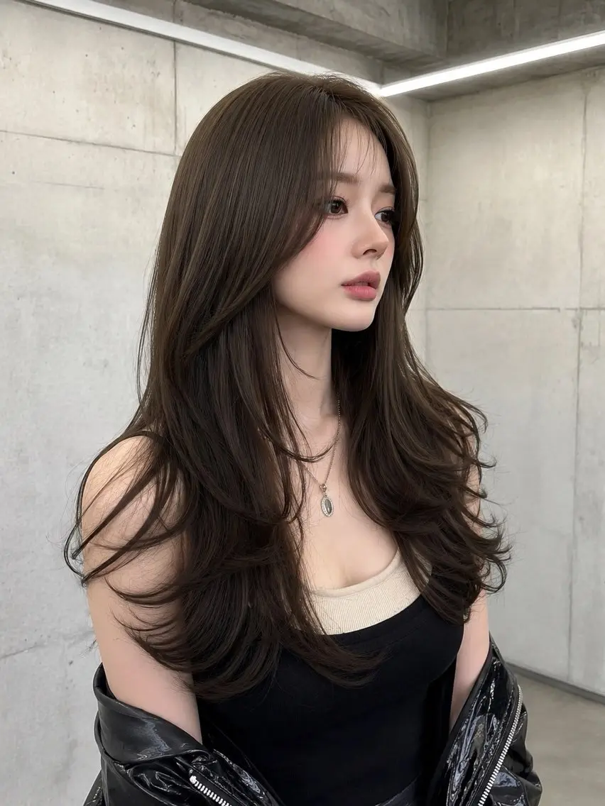 ロング 韓国風・透明感・艶髪 🩵Hanaka◝✩のヘアスタイル